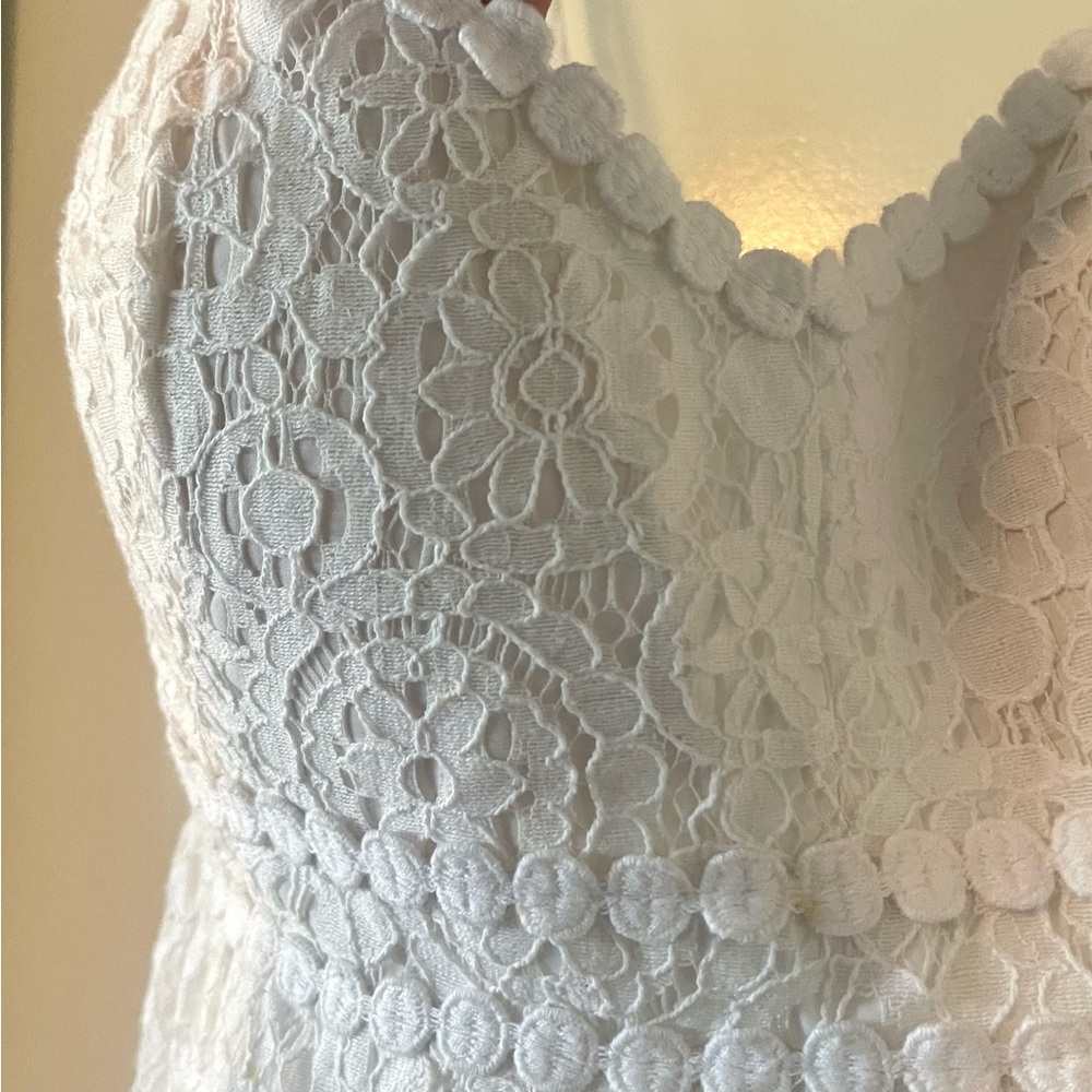 Lilly Pulitzer Short White Lace Dress
